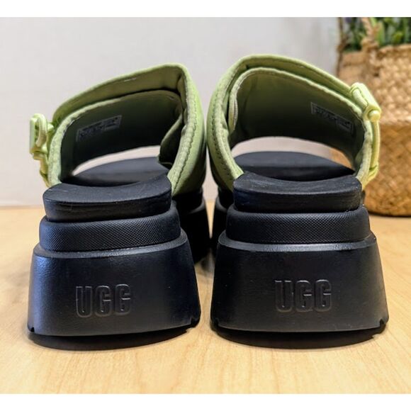 UGG Caterpillar Green Callie Platform Sandals Women's Size 8 *NEW* - Picture 7 of 12